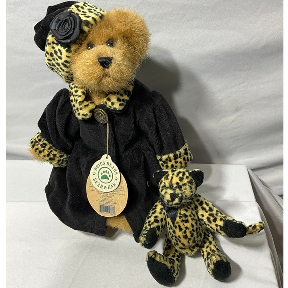Collectible Boyd’s Bears Bailey & Friends #9119 Leopard Cheetah Print Vintage - Picture 1 of 12